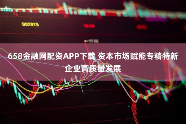 658金融网配资APP下载 资本市场赋能专精特新企业高质量发展